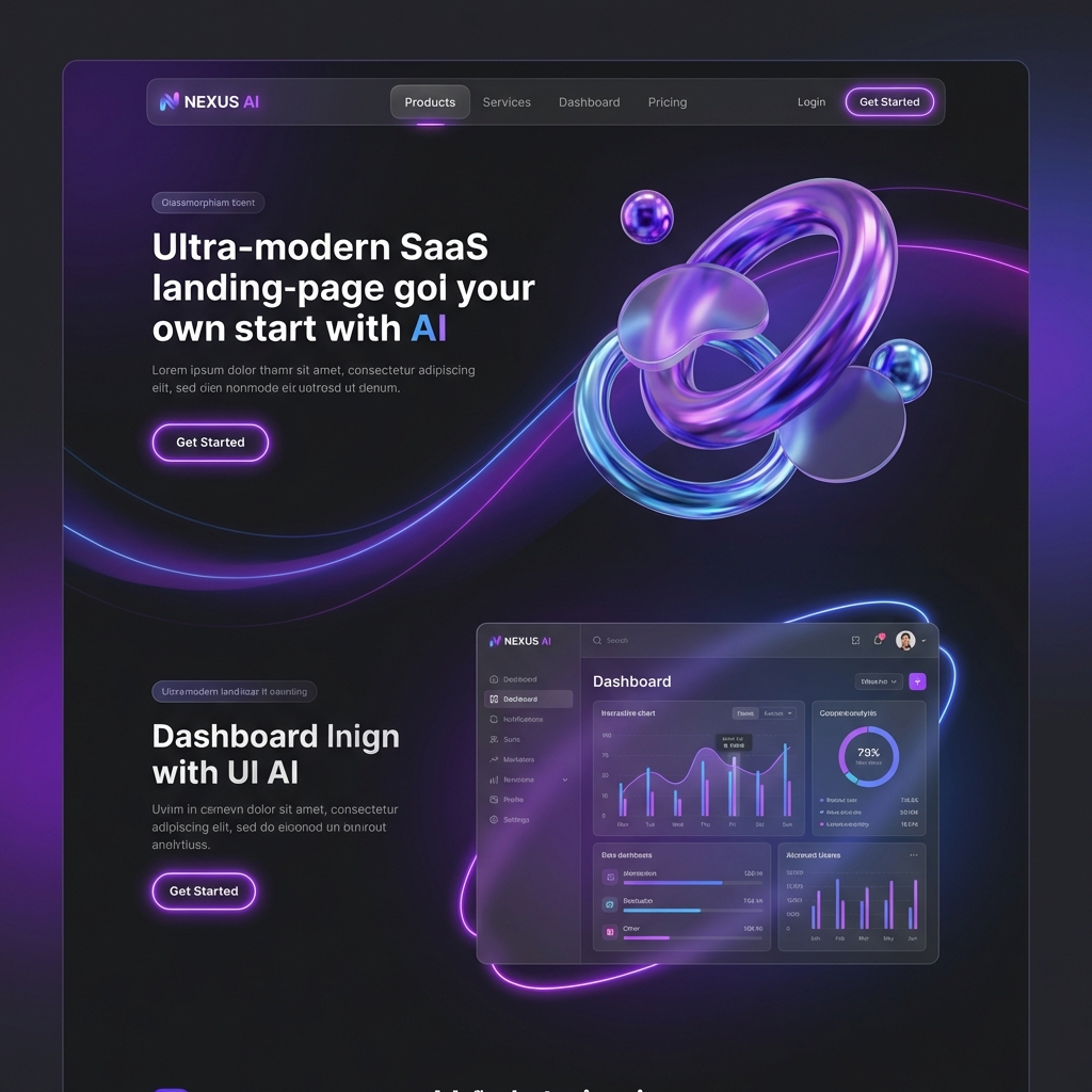 Modern SaaS Landing Page